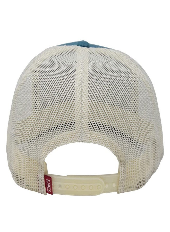 Kimes Ranch Unisex Caps Conway Trucker 5-Panel Adjustable Mesh Back Snapback Hat/DK Teal - Image 2